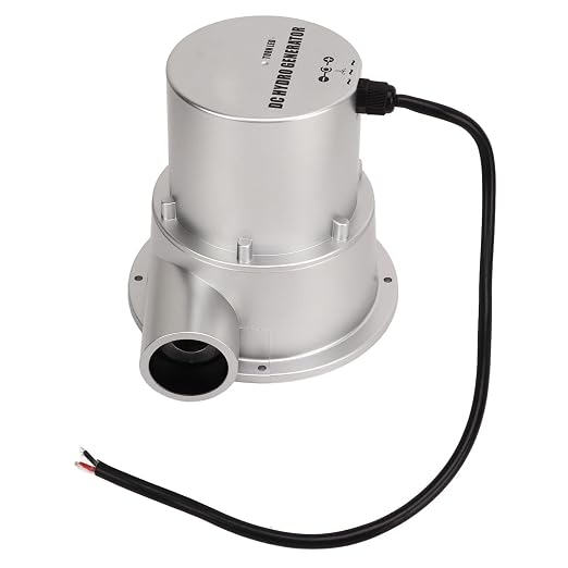 Water Hydroelectric Generator, Remote Control Available 2A DC Load Current Easy Installation Mini Hydroelectric Generator Safe for Backyard (SJ18A)