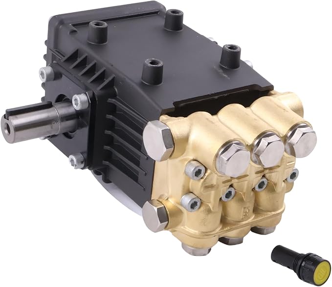 Triplex Pressure Washer Pump TS1811 T-47 Series 4.5GPM 3500PSI 1125RPM 24MM Solid Shaft