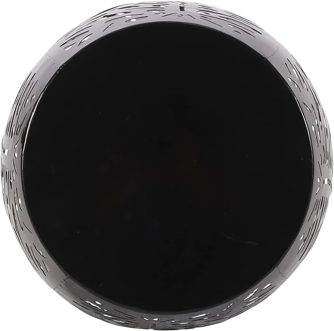 Patio Dining Table, Round, Black