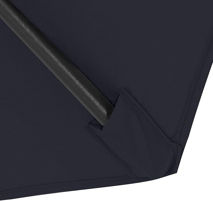 MASTERCANOPY Patio Umbrella 7.5 ft Replacement Canopy for 6 Ribs-Navy Blue Canopy Only