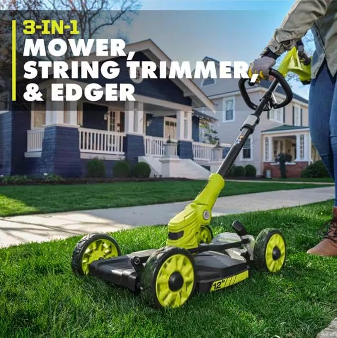 P20160 Fits for Ryobi 18V 12 in. Cordless Mower with 4.0 Ah Battery and Charger