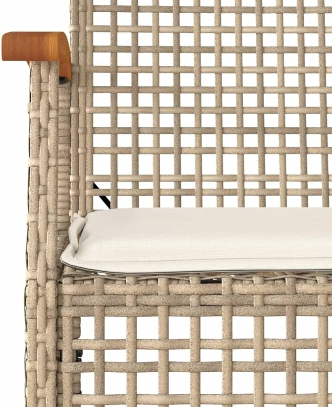 5 Piece Patio Dining Set with Cushions, Outdoor Sofa Sets Sectional Sofa Front Porch Furniture Outdoor Lounge Sets for Exhibition Garden Poolside Piazza Beige Poly Rattan