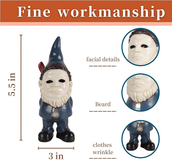 SPINNDO Gnome Halloween Decor Indoor Boo Basket Stuffers Home Decor (Blue)