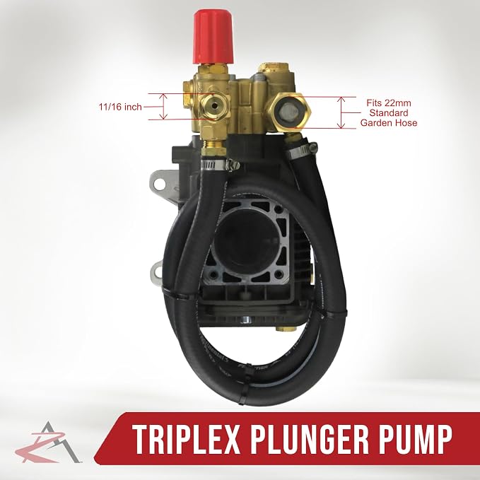 The ROP Shop OEM AR 1" Shaft 3000 PSI Pressure Washer Pump for Briggs & Stratton B2126A, B2126AGS