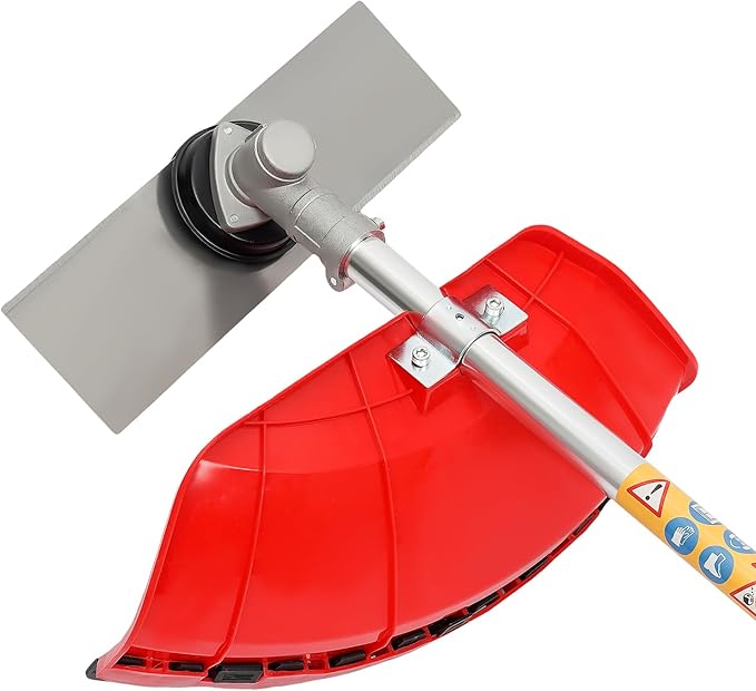 35.8cc 4-Stroke Gas Powered Grass Trimmer/Edger, 12" Weed Wacker Gas Powered, 1050W Manganese Steel Blade, Lawn Mower & Boat Propeller for Yard, Orchard, Fishing Boat