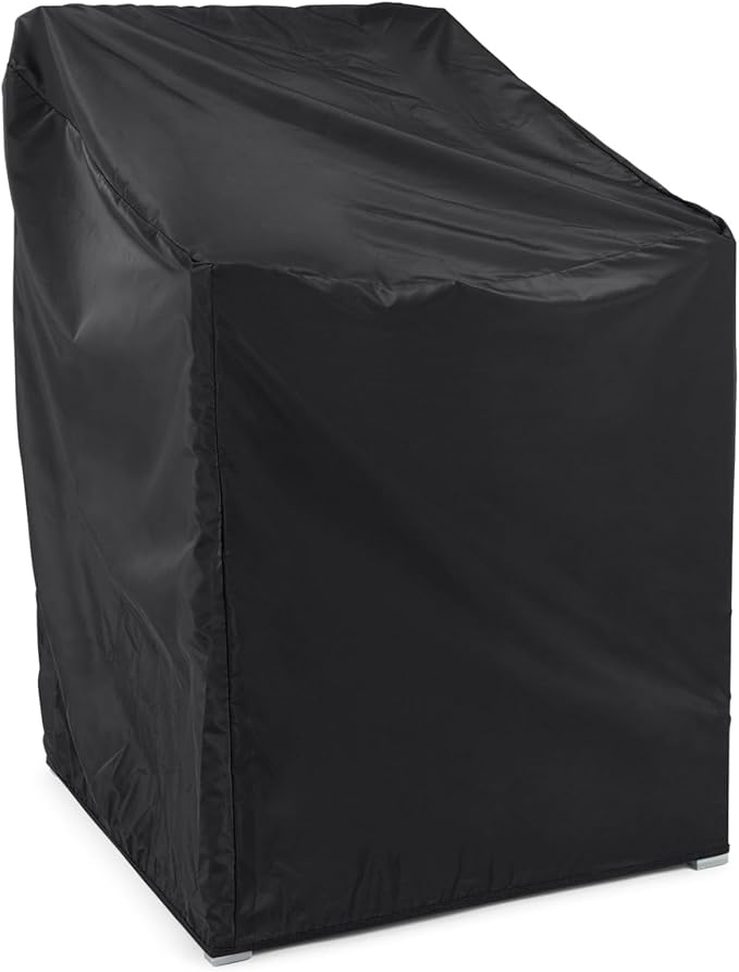 Covermates Classic Outdoor Chair Cover – Lightweight Weather-Resistant Patio Chair Cover with Elastic Hem & Mesh Vent, Protects Patio, Dining & Lounge Chairs, 25W x 28D x 36H, Black