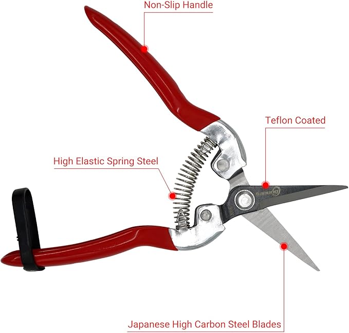 Sanung Pruning Shears Garden Tools Shears Lasting Sharp Labor-Saving for Trimming Plants Fruit Branches Shrub and Flower Suitable for Parks and Courtyard