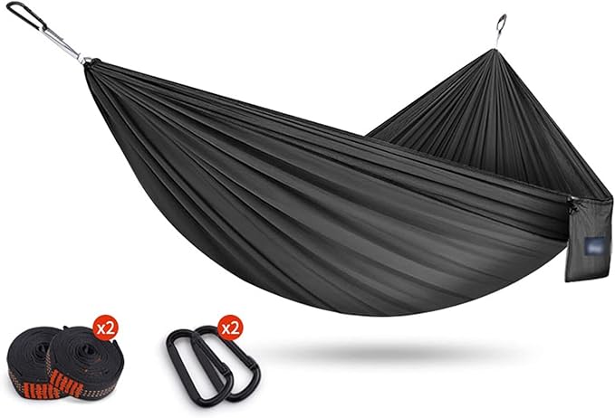 Camping Hammock, Camping Hammock Double & Single 260×140cm Portable Hammocks Lightweight Nylon Parachute Hammocks for Backpacking, Travel, Beach, Backyard, Patio, Hiking(#9)