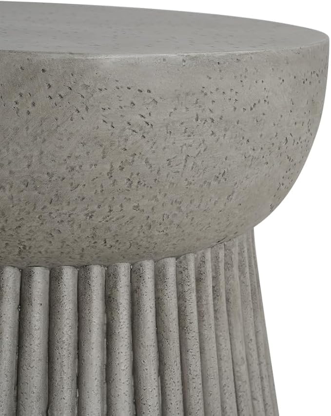Outdoor Lightweight Concrete Side Table