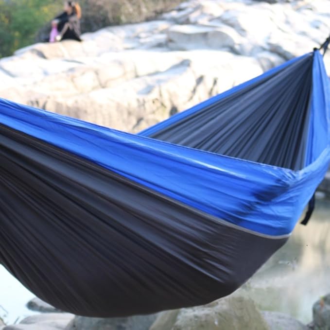 Budge HAMDHBGS Whether You Double Nylon Hammocks, Blue/Gray