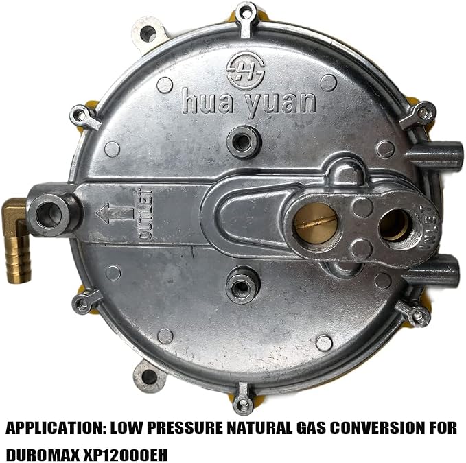 Natural Gas Conversion Kit Compatible with Duromax XP12000EH Generator 12KW LP 18HP Dual Fuel LP