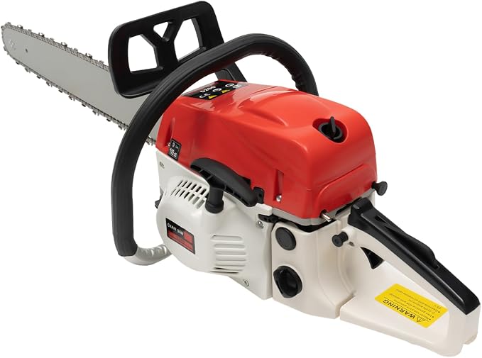 22inch Gas Chain Saw, 2.68HP 52CC 2-Stroke Gasoline Powered Chainsaw, Air Cooled Top Handle Gas Chainsaw Pull Start Petrol Chain Saw w/Automatic Lubrication System for Wood Cutting, Trees