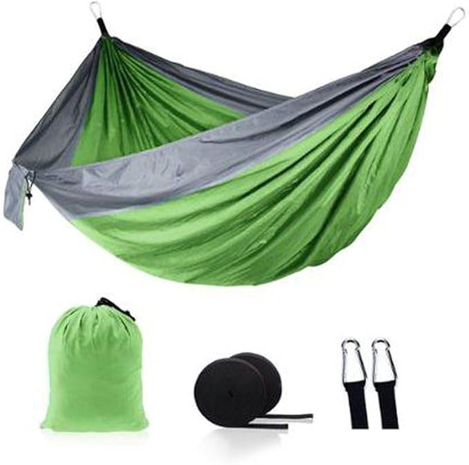 Ultralight Outdoor Camping Nylon Hammock Sleeping Swing Tree Bed Garden Backyard Furniture Hanging Double Hammock Chair Hanging Cushion 6