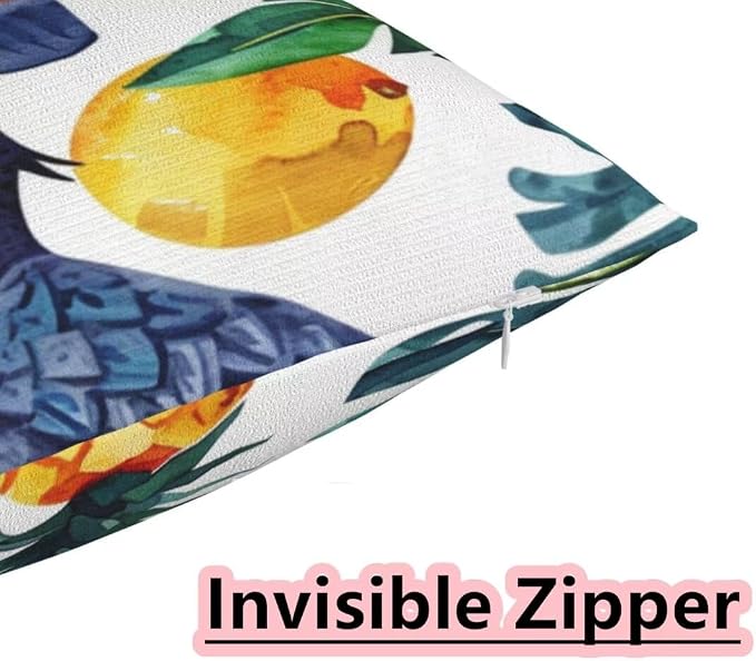 Outdoor Pillows Waterproof Set of 2 Outdoor Pillow Covers 16x24 Inch, Parrot Throw Pillows Plant Pillow Covers, Summer Garden Decorative Pillows Outdoor Pillows for Patio Furniture Car Home Decor-hs33