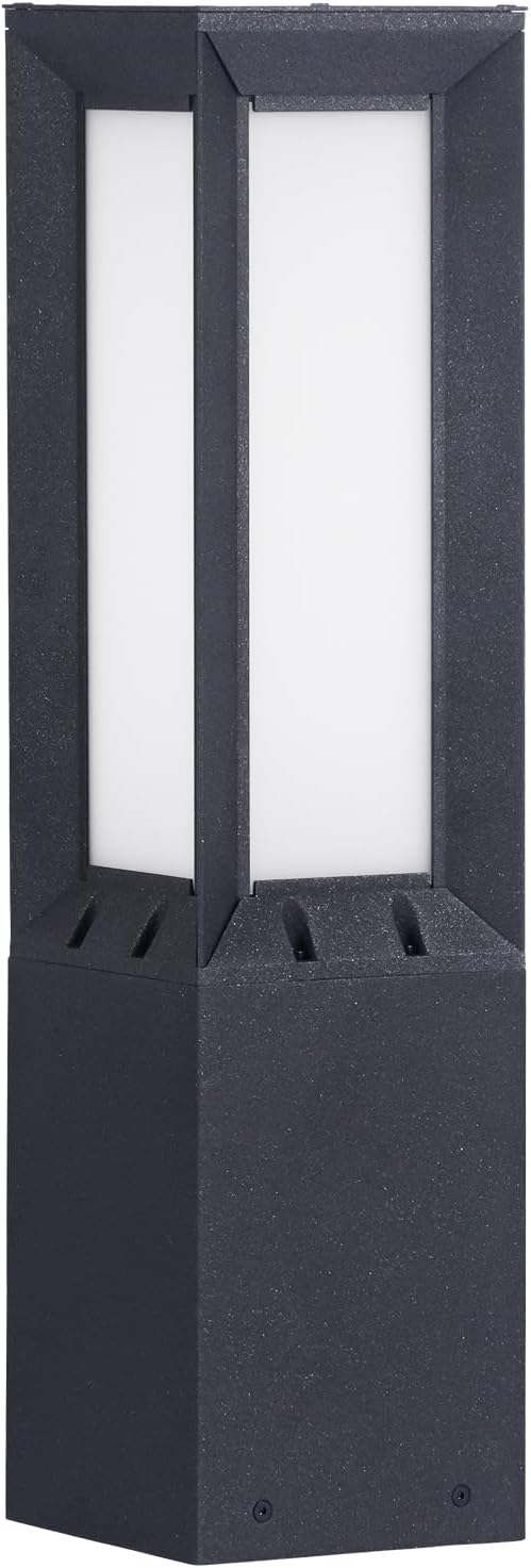 Solar Pathway Lights Outdoor, 23.6" Landscape Path Lights, IP65 Waterproof Bollard Light, Dusk to Dawn Solar Lamp Path Light, 3000K Commercial Pathway Lighting for Driveway Walkway Lawn Patio