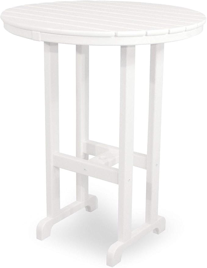 Ivy Terrace Classics Round 36" Bar Table White