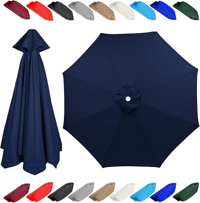 11.5ft 13 ft 8 rib umbrella replacement canopy patio umbrella fabric replacement Outdoor Umbrella Polyester Top