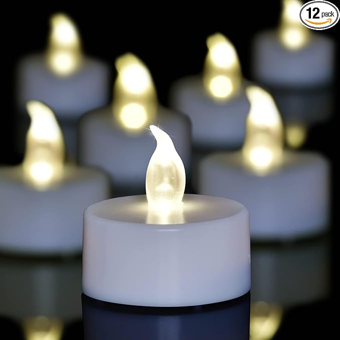 100 Pack LED Tea Lights Bulk, 200+ Hours Long Lasting Battery Operated Flameless Candles for Wedding Centerpieces, Proposal Decorations, Valentine's Day & Event Decor (Warm White)