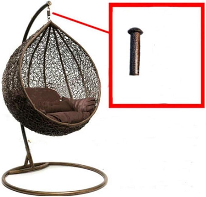 Hammock Chair Ultimate Hanging Kit Hammock Pin Plug for Hanging Basket Chairs and Porch Swings (Brown)
