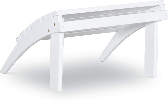 Linon Adirondack, White Ottoman,