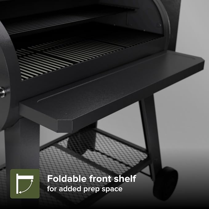 Oakford 930 Wood Pellet Grill with 930 SQ In Cooking Area, Steel Wire Grates, I-Site View Indicator, Heavy Duty Pellet Smoker Grill with Bluetooth Connectivity - 910-0509