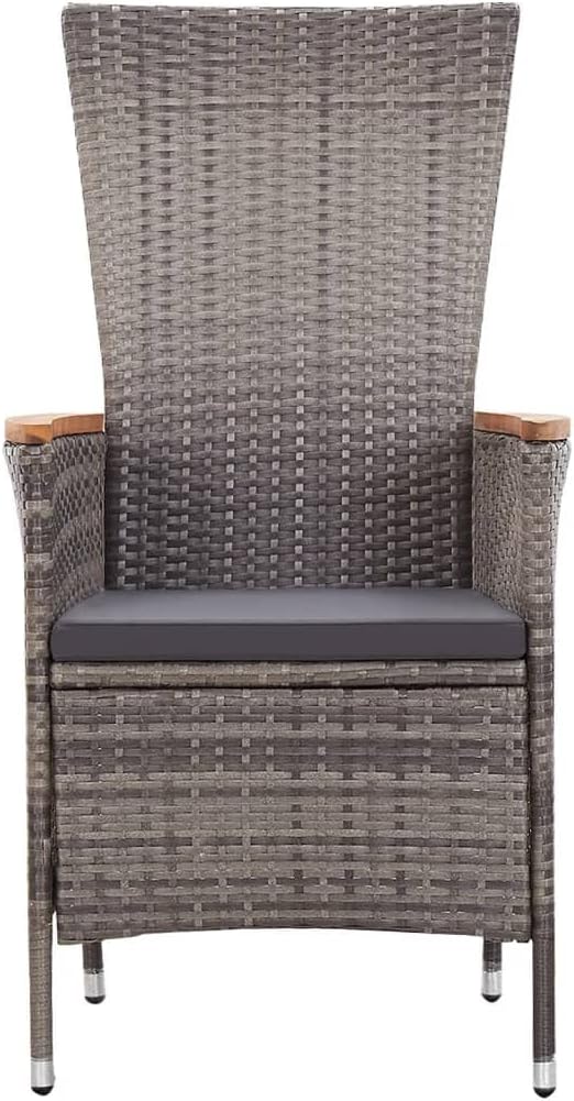 7 Piece Patio Dining Set,Outdoor Conversation Sets Patio Table Deck Furniture for The Patio, Deck, Front Porch, Poolside or Balcony Gray