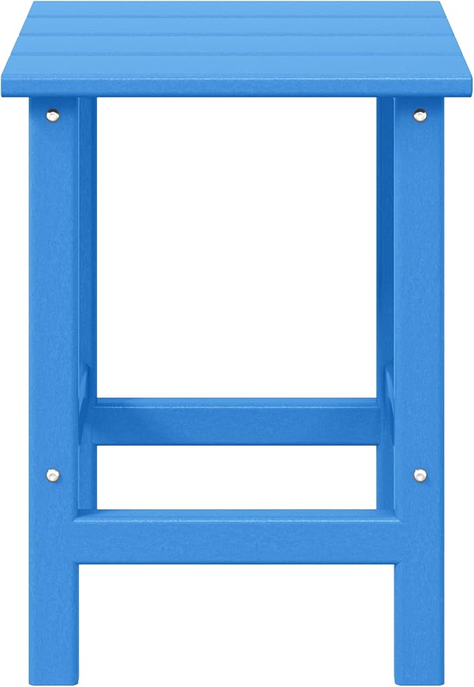 WestinTrends Malibu Square Outdoor Side Table for Adirondack Chair, Pacific Blue