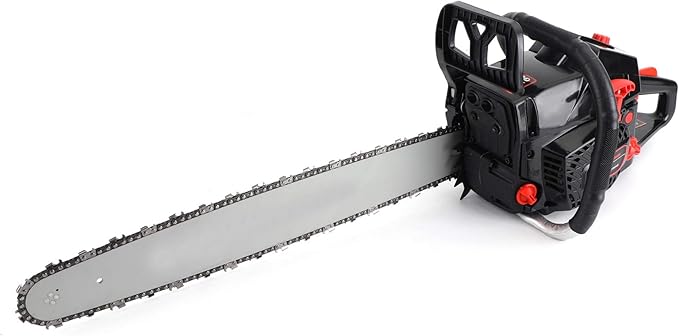 Topteng Gasoline Chainsaw 22 Inch, 62cc Chainsaw 22" Bar Powered Engine 2 Cycle Gasoline Chain Saw, Tree Cutting, Firewood Yard Work, Anti‑Kickback Chain, Automatic Chain Brake for Home Farm Ranch