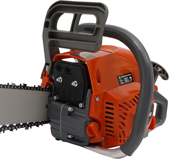 22 Inch Gas Powered Chainsaw 60CC 2-Stroke Gas Powered Engine Chainsaw Kit, Handheld Cordless Petrol Chain Saw with Complete Accessories for Outdoor Tree Wood Cutting
