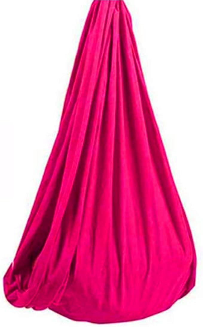 Elastic Indoor Therapy Swing Children's Cuddle Hammock Ideal Snuggle Swings Hammocks for Teens Autism ADHD and Aspergers Therapy Up to 200kg (Color : Rose red, Size : 100 x 280 cm)