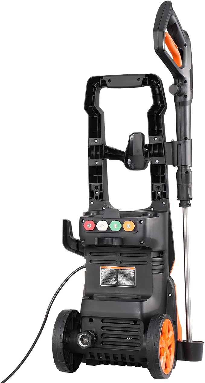 VEVOR Electric Pressure Washer, Max 4200 PSI 2.8 GPM, High-Power Cleaner with Foam Cannon & 4 Nozzles for Driveways, Cars, Fences, Patios, Home Cleaning