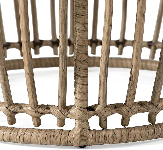 Brown Serene Wicker Outdoor Coffee Table with Durable Material, Stylish Design, Perfect for Patio, Garden Spaces