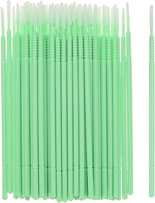 M METERXITY 100-Pack Pollinator Brush, 0.08inch/2mm Plastic Vegetable Pollinator Pen Manual Pollination Tool for Gardening/Greenhouse/Hydroponic Plants/Flower [Green]