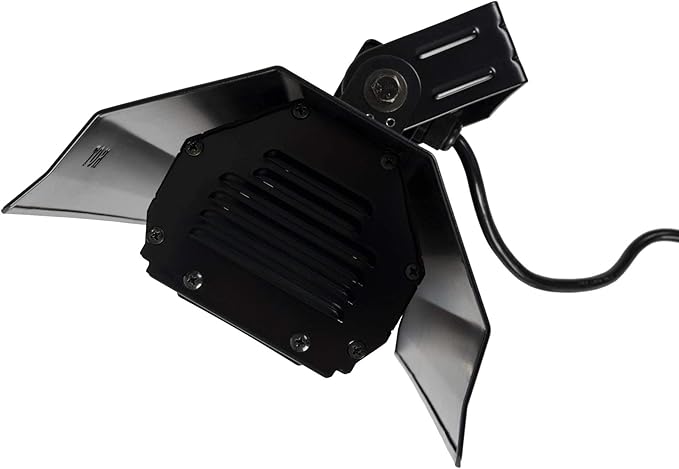 Fire Sense 60460 Wall Mounted Infrared Patio Heater 1500 Watts Weatherproof Lightweight for Indoor Outdoor Use 6 Foot Non Retractable Electrical Cord Mounting Bracket - Black