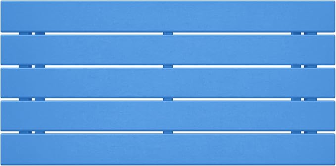 WestinTrends Malibu Outdoor Coffee Table, 35" x 17.5" All Weather Poly Lumber Patio Adirondack Coffee Table for Garden Lawn Porch Balcony, Pacific Blue
