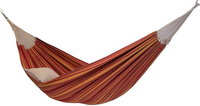 BYER OF MAINE Barbados Hammock, Authentic Brazilian, Sunset, Recycled Cotton/Polyester Blend, 134" L x 58" W, Holds up to 330lbs