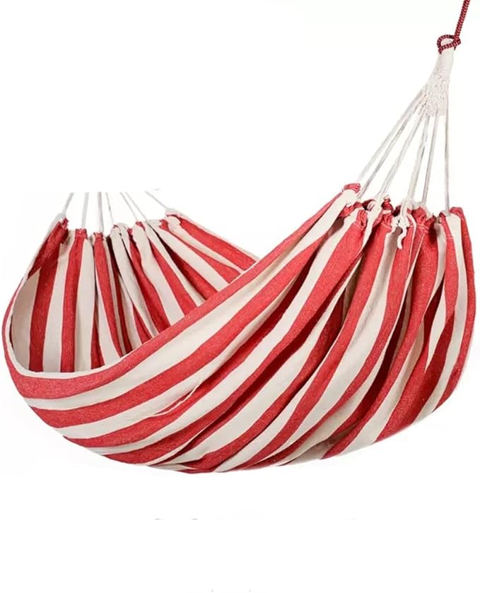 Outdoor Hammock Anti-Rollover Travel Camping Portable Hammock Hanging Chair Outdoor Portable Camping Travel Equipment (Color : Red, Size : 200 * 150cm)