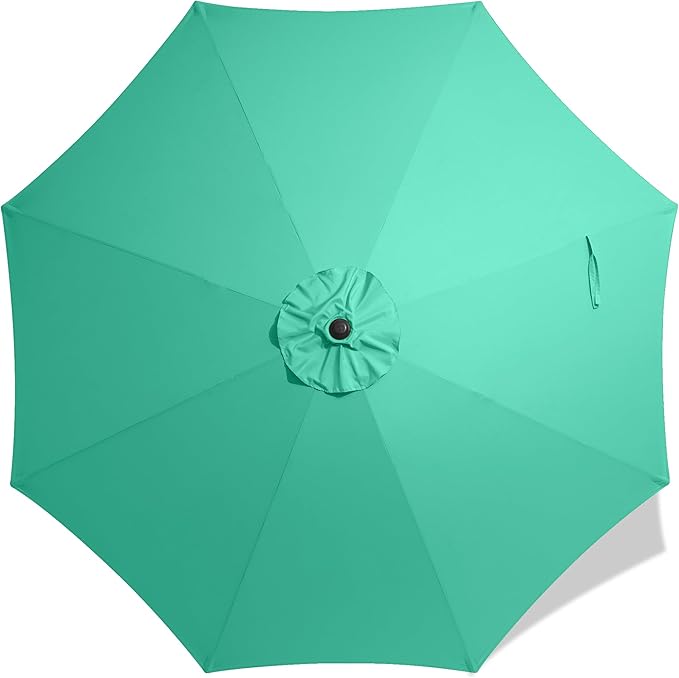 AreShark 9FT Patio Umbrella Replacement Canopy – Durable UV Protective Outdoor Table Market Umbrella Top for 8 Ribs, Canopy Only with Air Vent