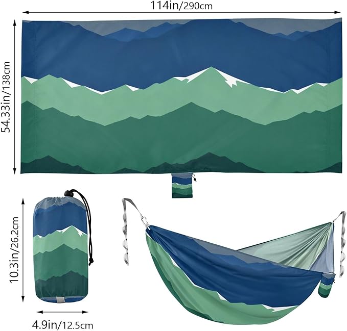 Layered Mountain Camping Hammocks with Hanging Rope Hammock for Outside Essentials