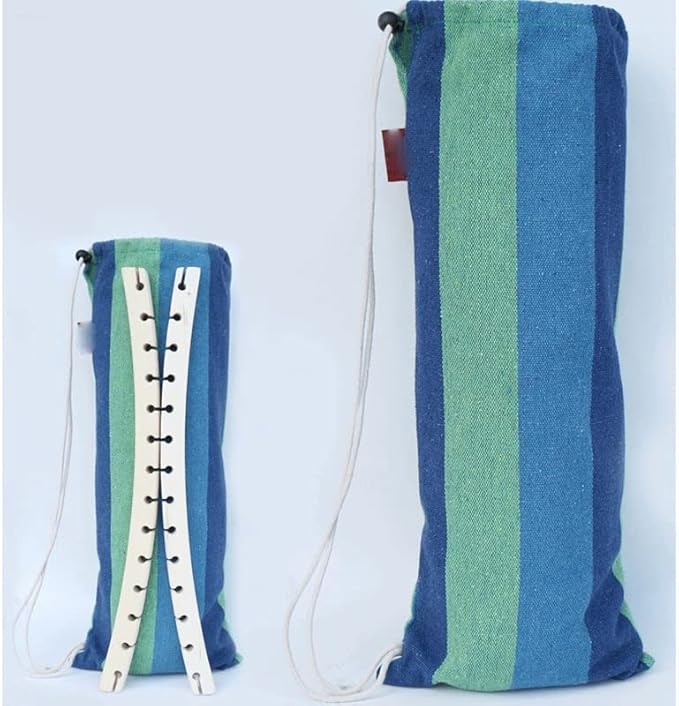 Outdoor hammocks Swing， Hammock Outdoor Camping Double Anti-Rollover Stick Canvas Camping Swing College Student Dormitory Hanging (Color : D, Size : 200 * 100cm) (Color : D, Size : 200 * 100cm)