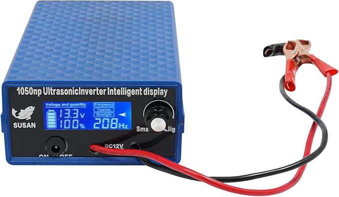Ultrasonic Inverter, 1050NP Ultrasonic Inverter with LED Display, 1500V 2000W Fishing Shocker for Both Camp or Boat Use