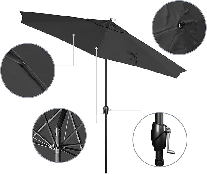 California Umbrella 9' Rd Aluminum Patio Umbrella