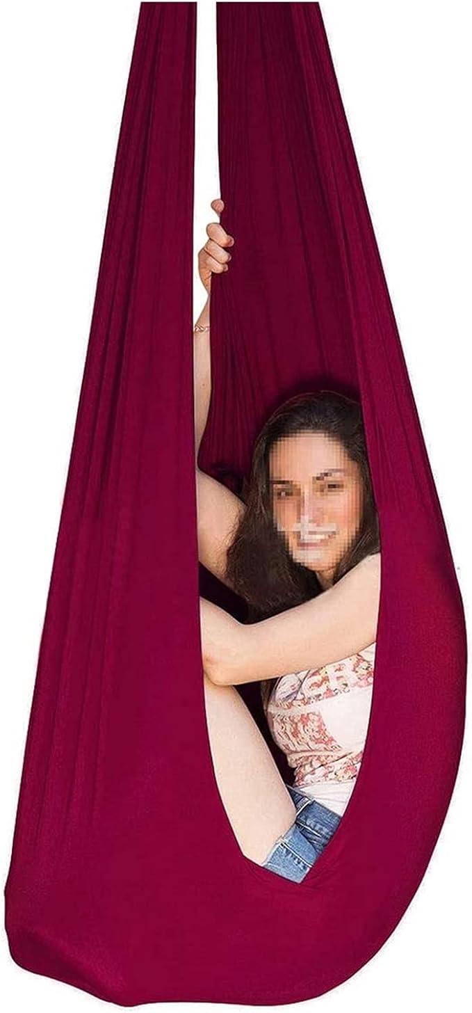 Adults Therapy Sensory Swing Hammock for Autism, with Hardware Adjustable Snuggle Cuddle Hammock Chair Has Calming Effect On Children with Special Needs