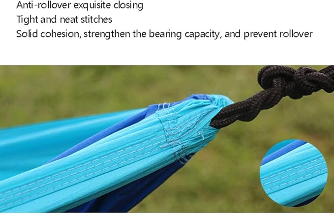 Portable Hammock Hammock Double & Single Portable Hammock Lightweight Nylon Parachute Hammocks for Patio Backyard for Backpacking Beach (Color : F/Double)