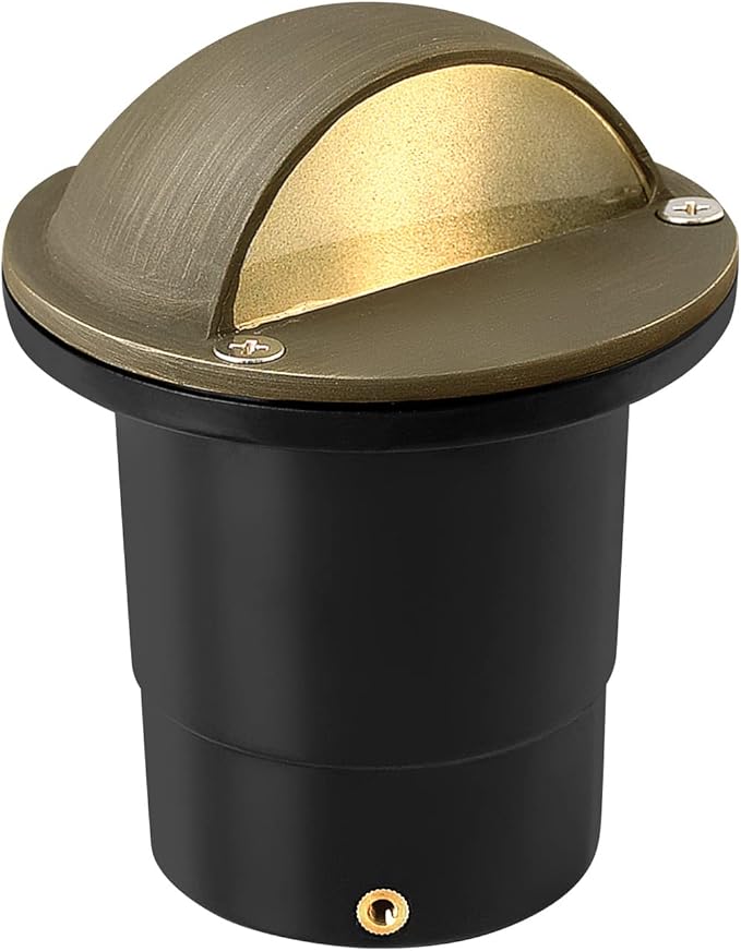 Hinkley Hardy Island 16707MZ Eyebrow LED Well Light, Includes Wiring Kit and Anti-Corrosion PVC Burial Sleeve, Matte Bronze