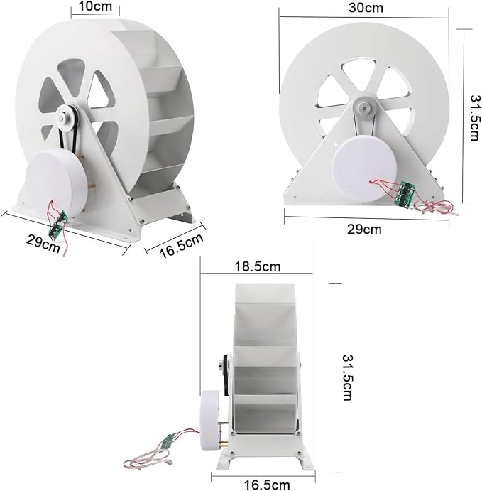 Water Turbine Generator, Water Wheel, Hydroelectric Generator, Low Speed Disc Type Power Generation, Outdoor Wind and Water Wheel,100W