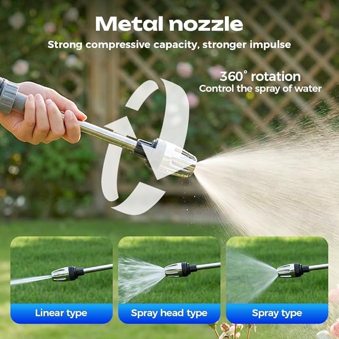 Pressure Washer - 15x More Powerful Than Hoses, Upgraded High Power Electric Cleaner, with 360° Rotating for Effortless Dirt & Stain Removal Three Spray Modes (Style B)