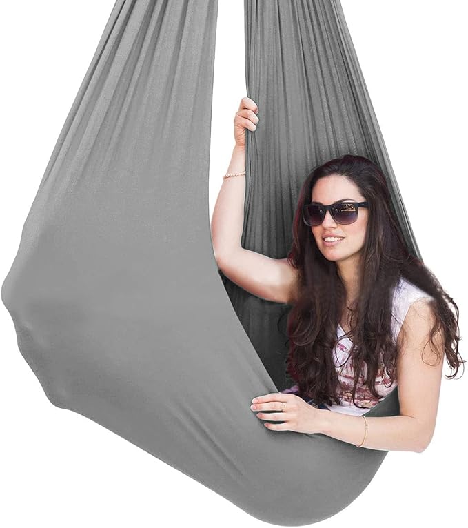 Sensory Swing for Adults Therapy Swing for Kids Indoor Outdoor Calming Snuggle Hammock Durable Fabric Swing for Autism ADHD Aspergers and Sensory Integration