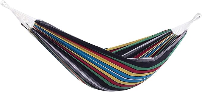 Vivere Brazilian Style Double Hammock Patio Outdoor Hanging Swing, Rio Night