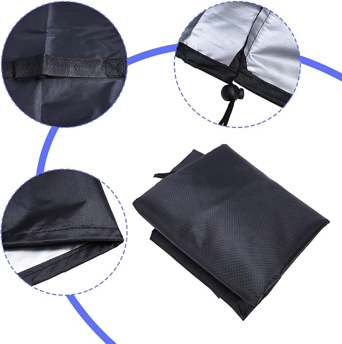 Tiiyee Pressure Washer Cover, Protective Outdoor Cover Heavy Duty Waterproof Dustproof Protection Pressure Washer Pump Protector with Windproof Drawstring for Electric Cleaner 17.7 x 17.7 x 34.3 Inch